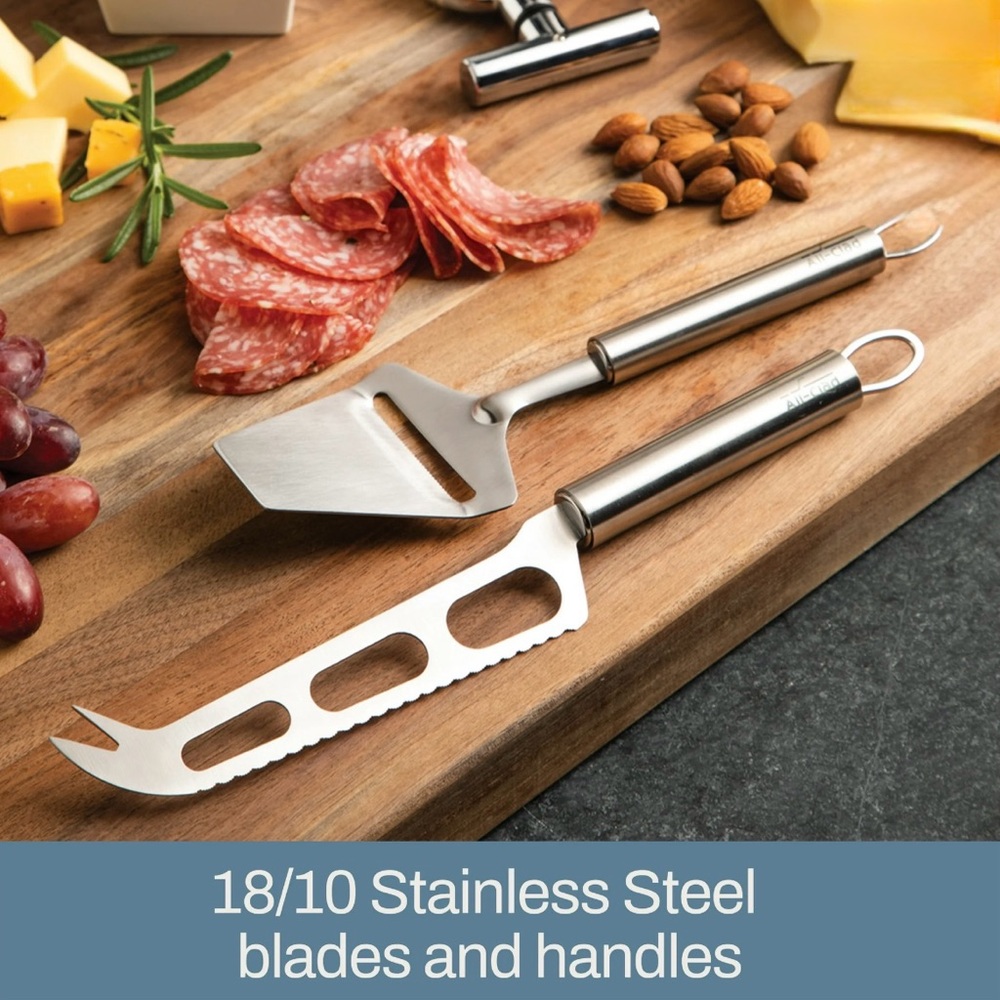 New! All-Clad Stainless Steel Cheese Tool set of 2